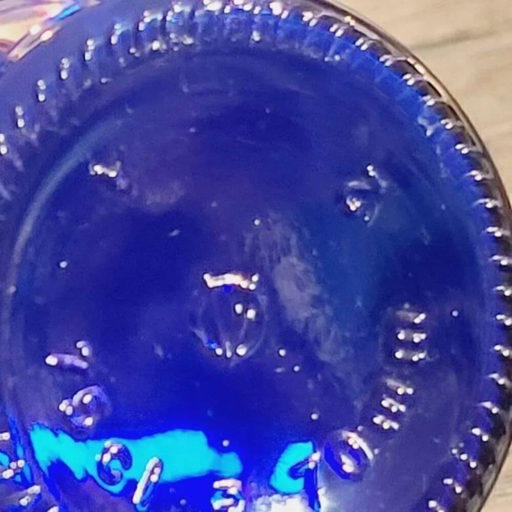 Vintage MCM Mid Century Modern Vetreria Etrusca Cobalt Tall Glass Vase